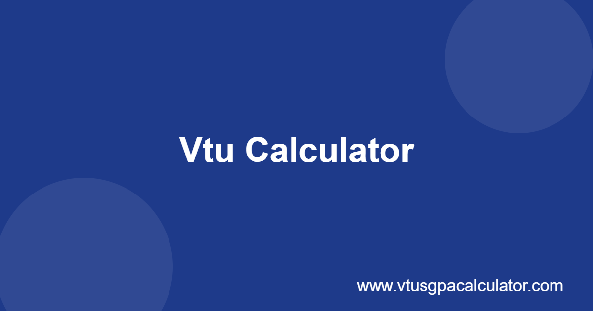VTU Calculator